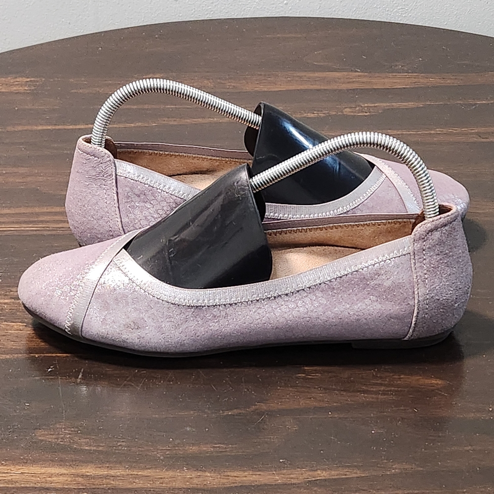 Vionic Caroll Ballet Flats Purple Metallic Shimmer Women’s Size 9 - Picture 3 of 9
